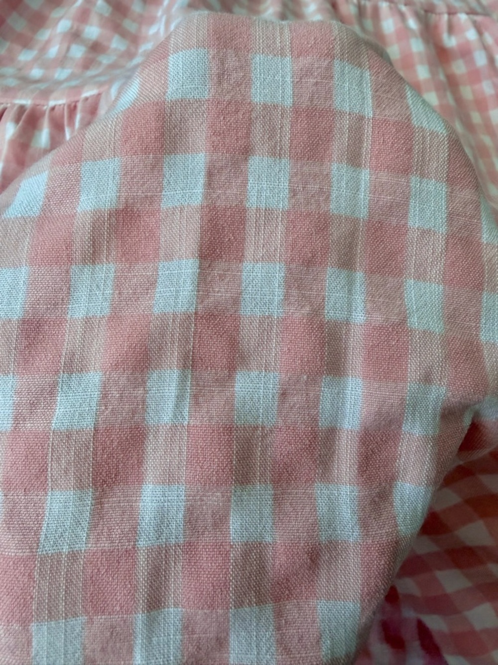 🌸 Pink Gingham Tiered Mini Dress — Cottagecore Dream! Size M, Cotton - Picture 8 of 10